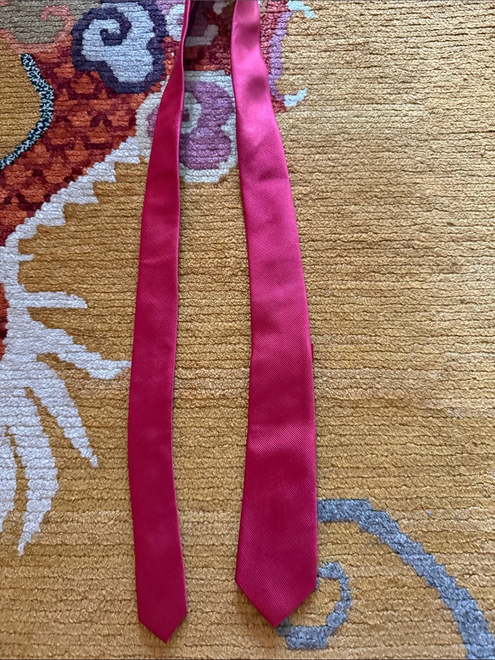 Jcrew Crewcuts kids Solid Red Textured Tie